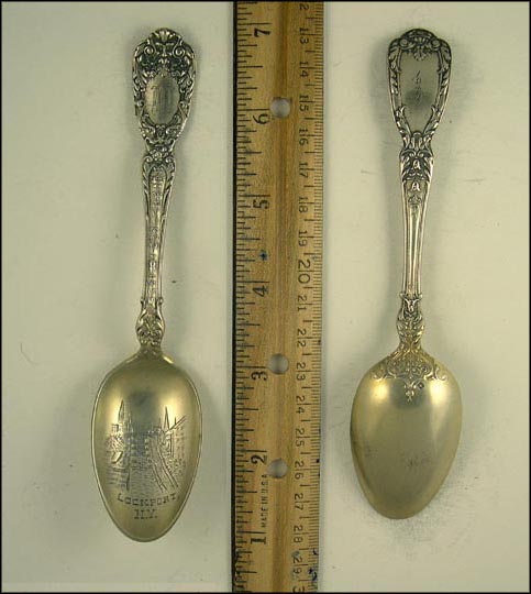 Buildings, Lockport, New York Souvenir Spoon MAIN