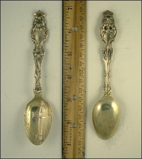Brooklyn Bridge, Flowers, Brooklyn, New York Souvenir Spoon MAIN