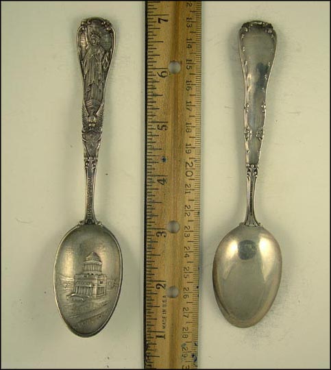 Statue of Liberty, Grant's Tomb, New York Souvenir Spoon MAIN