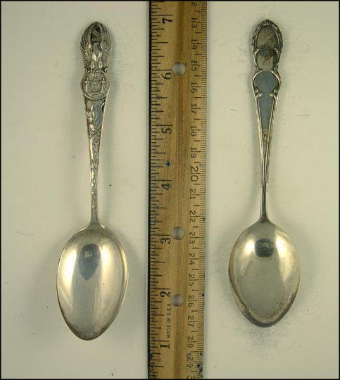 State Seal, Eagle, Flag, New York Souvenir Spoon MAIN