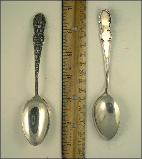 State Seal, Eagle, Flag, New York Souvenir Spoon MAIN