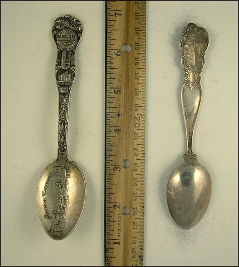 Buffalo, Native American, Water Falls, Pan-American Exposition, Buffalo, New York Souvenir Spoon MAIN