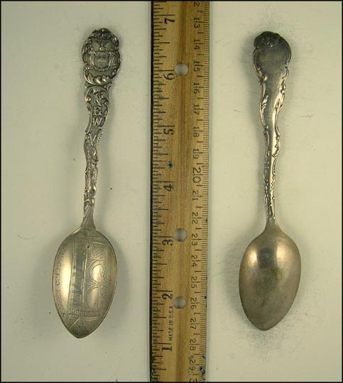 State Seal, Bridge, Silver Creek, New York Souvenir Spoon MAIN