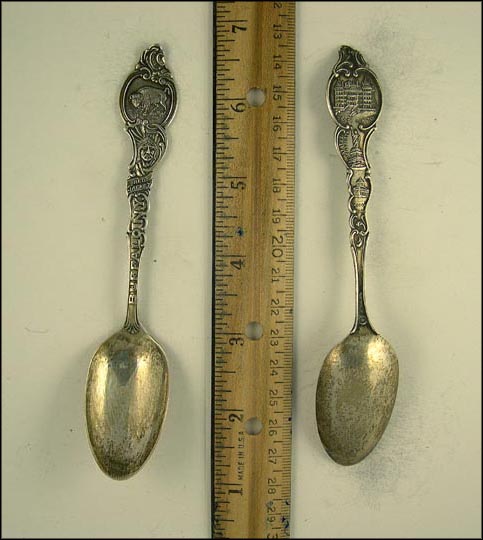 Buffalo, Red Jacket, State Capitol, Statue of Liberty, Grant's Tomb, Buffalo, New York Souvenir Spoon MAIN