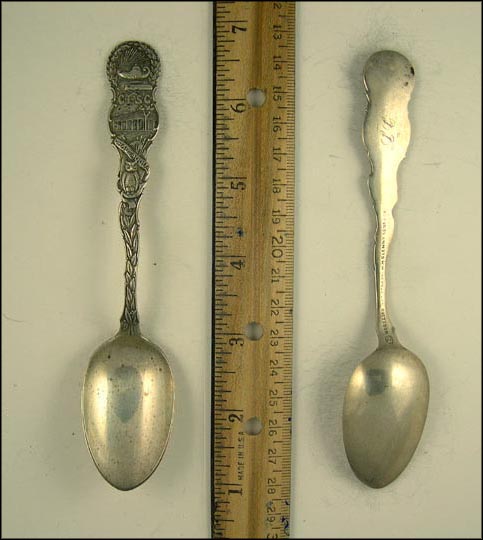 C.L.S.C., Owl, Chautauqua, New York Souvenir Spoon MAIN