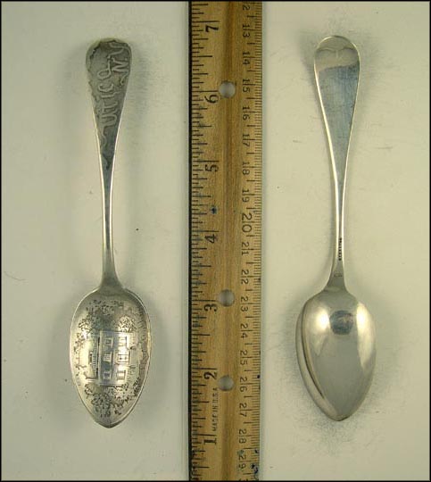 Home of Roscoe Conkling, Utica N.Y., Utica, New York Souvenir Spoon MAIN