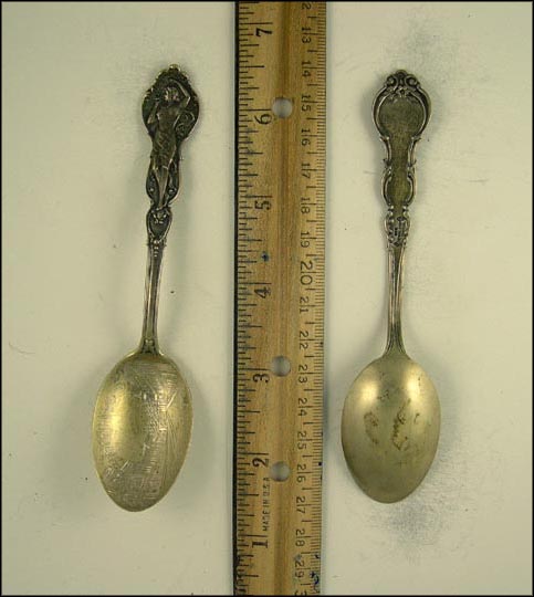 Broadway Fort Edward NY, Nude Woman, Fort Edward, New York Souvenir Spoon MAIN