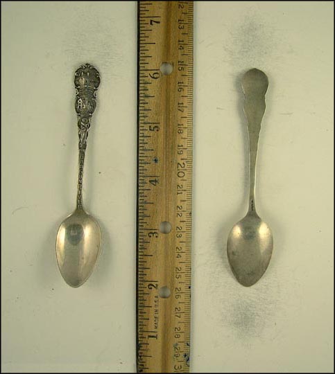 Hudson River, Sunnyside, Washington's Headquarters, Hudson, New York Souvenir Spoon MAIN