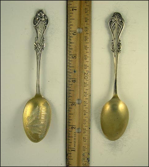 Log Cabin, Dayton, Ohio Souvenir Spoon MAIN