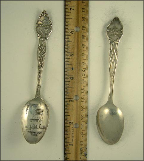 Garfield Memorial, State Seal, State Capitol, Cleveland, Ohio Souvenir Spoon MAIN