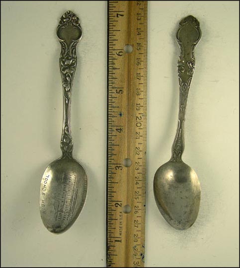 High School, Lima, Ohio Souvenir Spoon MAIN