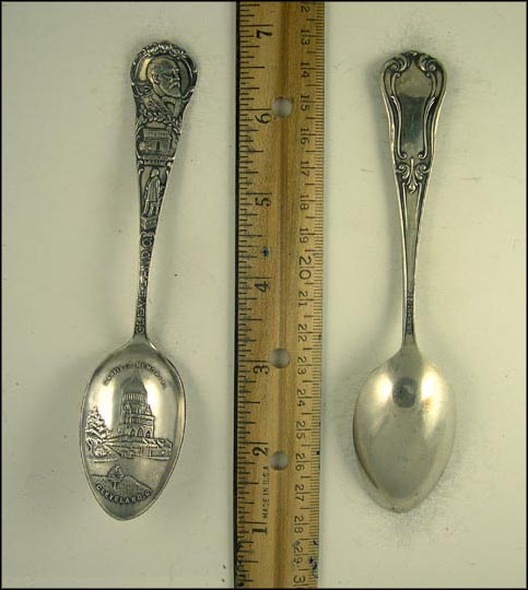 Anglaize Co. Court House, Wapakoneta, Ohio Souvenir Spoon MAIN