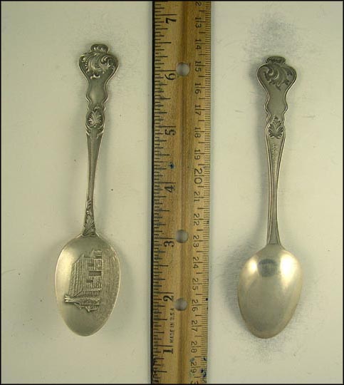 Log Cabin, 1796, Dayton, Ohio Souvenir Spoon MAIN