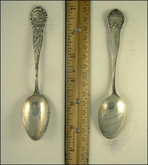 State Seal, Corn, Buckeye Branch, Ohio Souvenir Spoon MAIN
