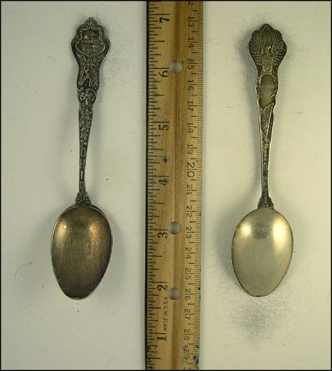 State Seal, Horse, Ram, Buckeye Branch, Ohio Souvenir Spoon MAIN