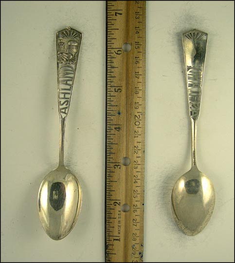 Cut Out, State Seal, Ashland, Ohio Souvenir Spoon MAIN