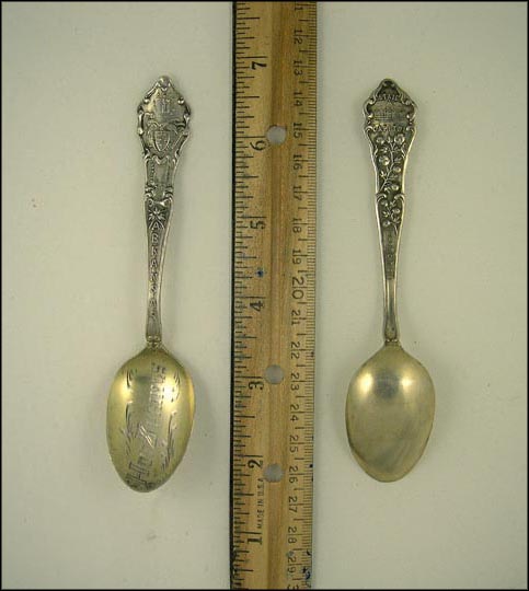State Seal, State Capitol, Hot Springs, Arkansas Souvenir Spoon MAIN