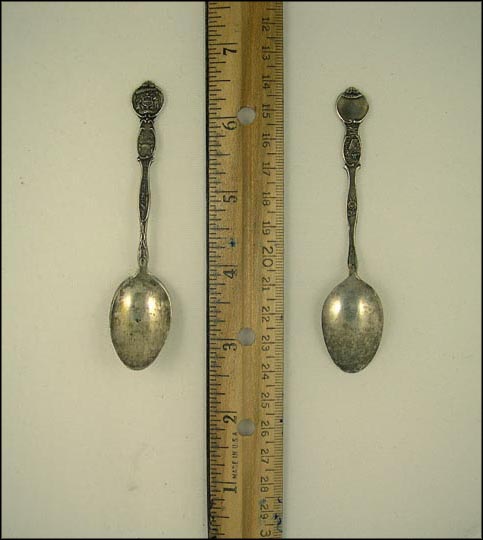 State Seal, Shoshone Falls, Lumberjack, Idaho Souvenir Spoon MAIN