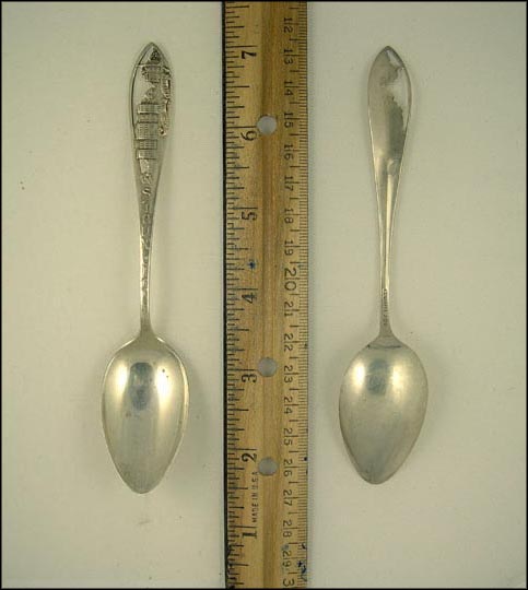 Morning Side College, Sioux Center, Iowa Souvenir Spoon MAIN
