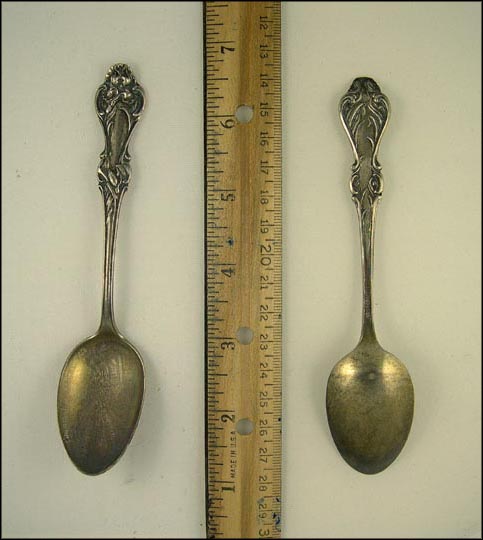 Council Bluffs IA in 1853, Council Bluffs, Iowa Souvenir Spoon MAIN