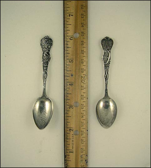 State Seal, Miner, Corn, Tee Pee, Canoe, Bedford, Iowa Souvenir Spoon MAIN