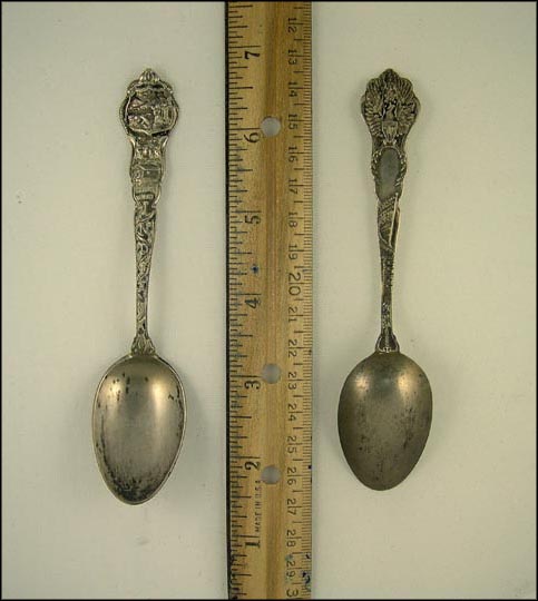 State Seal, Hoosier State, Corn, Indiana Souvenir Spoon MAIN