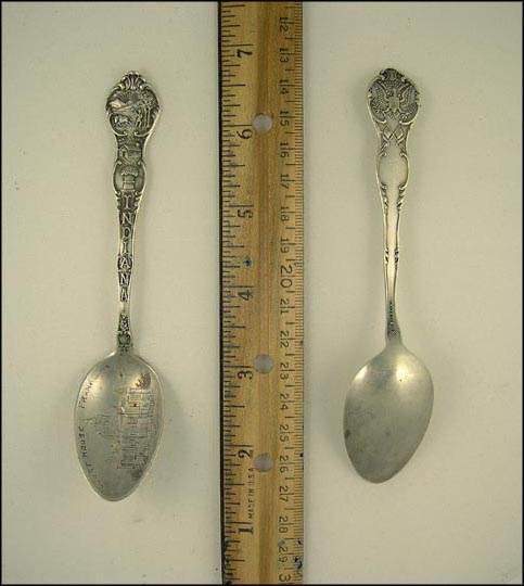 Court House, State Seal, Franklin, Indiana Souvenir Spoon MAIN