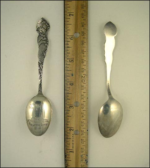 Light House, Fish, Atlantic City, New Jersey Souvenir Spoon MAIN