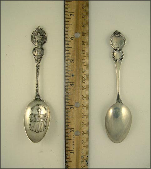 The 46th Star, State Seal, Bull, Oklahoma Souvenir Spoon MAIN