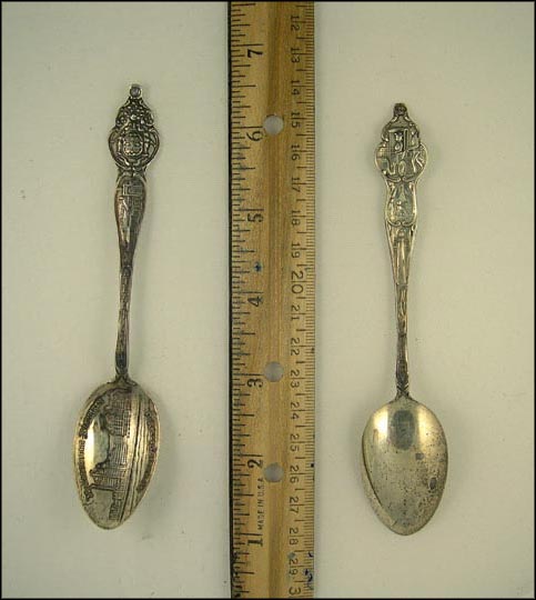 Marlborough Blenheim, Steel Pier, State Seal, Absegon Light, Atlantic City, New Jersey Souvenir Spoon MAIN