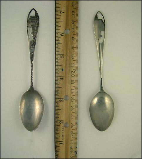 Cut Out Union Station, Wichita, Kansas Souvenir Spoon MAIN