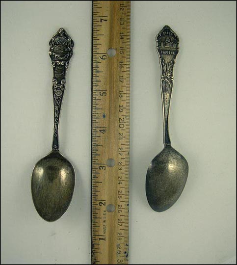 Kansas, State Seal, State Capitol, Kansas Souvenir Spoon MAIN