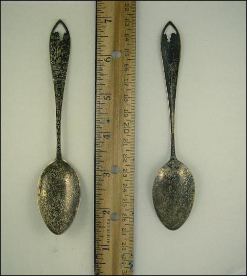 Glacier Natl. Park, Cut Out Trick Falls, Montana Souvenir Spoon MAIN