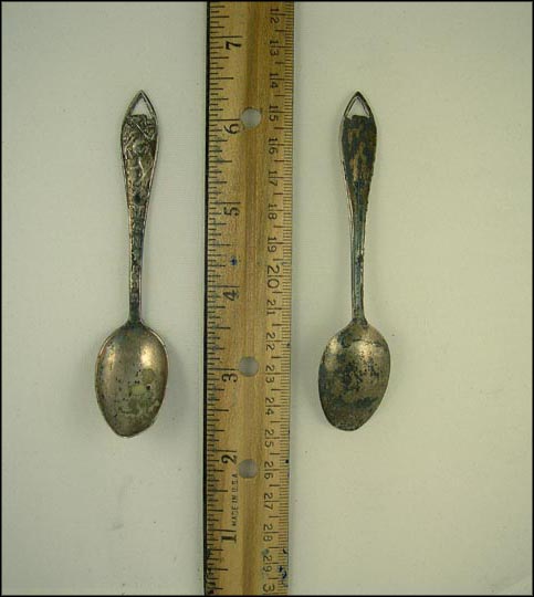 Montana, Man on Horse, Cut Out, Montana Souvenir Spoon MAIN