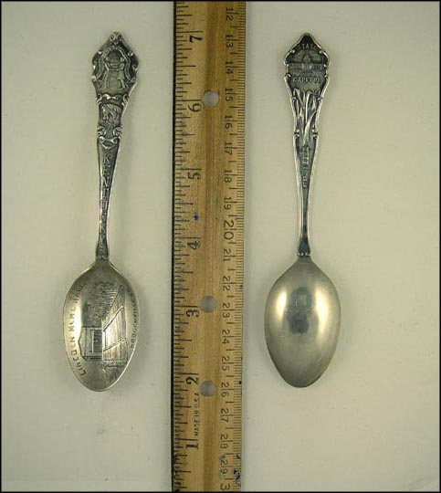 Lincoln Memorial Hall, State Seal, State Capitol, Hodgenville, Kentucky Souvenir Spoon MAIN