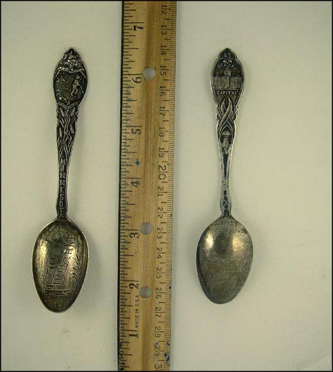 Pipestone Minnesota, State Seal, State Capitol, Pipestone, Minnesota Souvenir Spoon MAIN