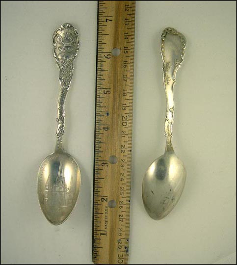 Jackson Sq & Cathedral, New Orleans, Louisiana Souvenir Spoon MAIN