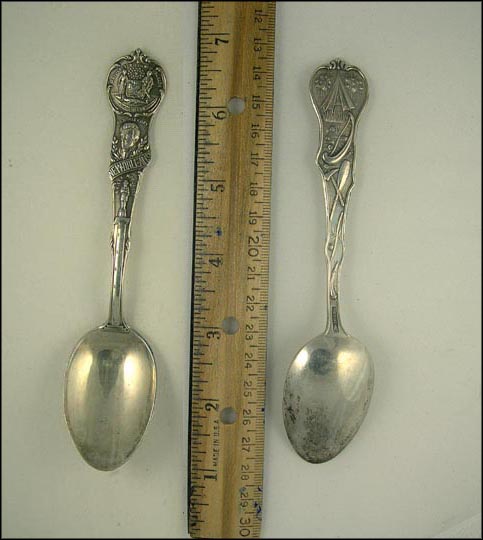 City Seal, Old Hickory, R.E. Lee Monument, New Orleans, Louisiana Souvenir Spoon MAIN