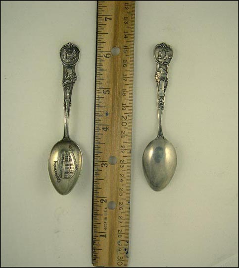 The Cabildo, R.E. Lee Monument, Old Hickory, City Seal...... Souvenir Spoon MAIN