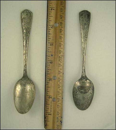 State Seal, Science Court, Hall of Science Rostrum, Chicago, Illinois Souvenir Spoon MAIN