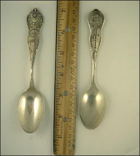 State Seal, City Hall and Courthouse, Masonic Temple, Public Library...... Souvenir Spoon MAIN