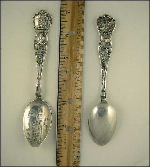 Rock Island Arsenal Shops, Gov Bridge, Lookout, Old Home...... Souvenir Spoon MAIN