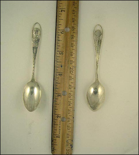 Cut Out Abe Lincoln, Land of Lincoln, Illinois, Springfield, Illinois Souvenir Spoon MAIN