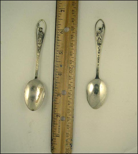 Cut Out, Statue of Liberty, New York, New York Souvenir Spoon MAIN
