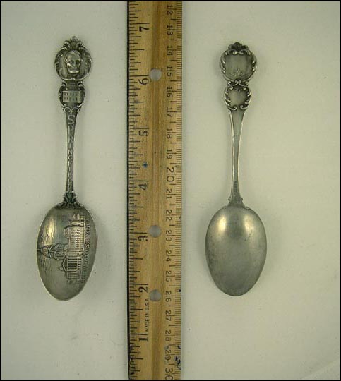 State Capitol, Lincoln's Home, Springfield, Illinois Souvenir Spoon MAIN