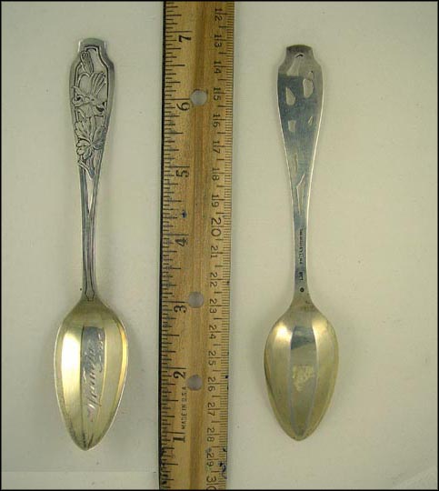Cut Out Handle, Mendota, Illinois Souvenir Spoon MAIN