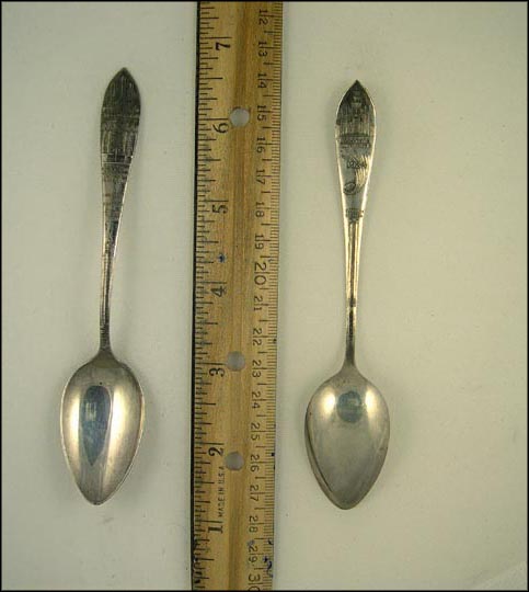 Federal Building, Travel and Transport Building, A Century of Progress 1934...... Souvenir Spoon MAIN