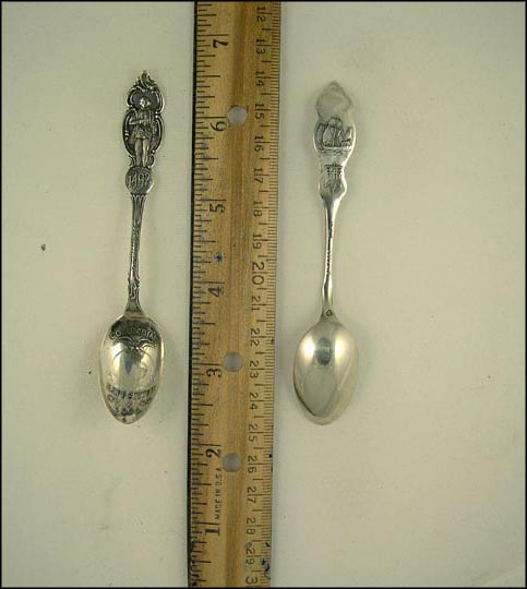 Columbus 1492, World's Columbian Exposition 1893, Ship, Chicago, Illinois Souvenir Spoon MAIN