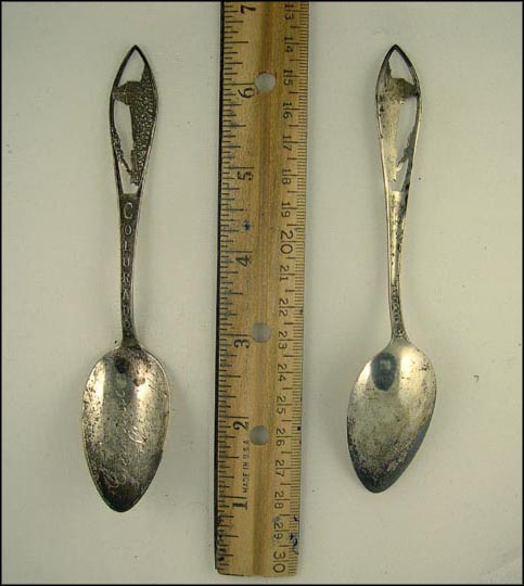 Cut Out Summit of Pike's Peak, Colorado Springs, Colorado Souvenir Spoon MAIN