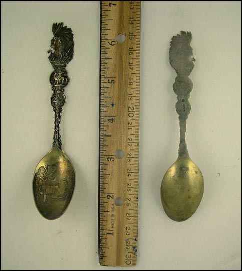 Prospector, Native American, Colorado Springs, Colorado Souvenir Spoon MAIN